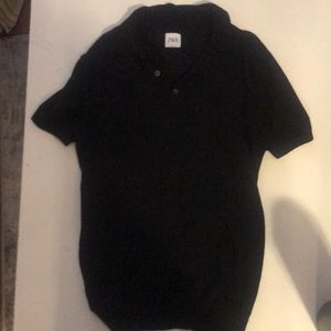 Zara black knit polo
